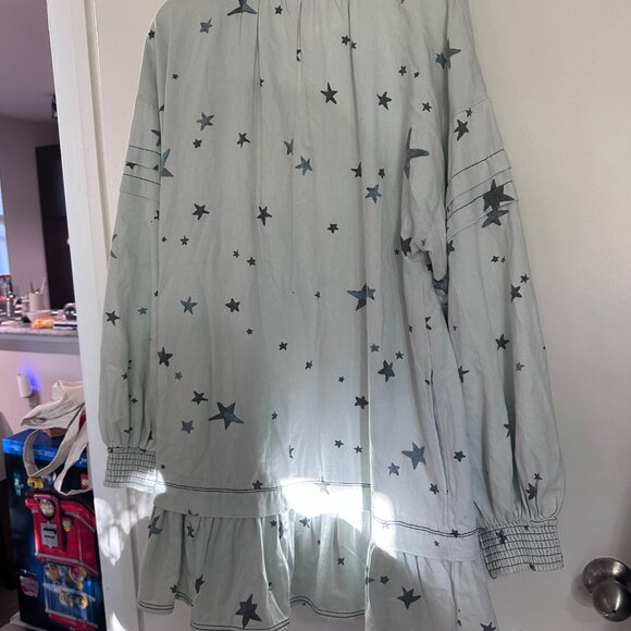 Pilcro long-sleeve V-neck front mini shirt dress - Picture 5 of 5